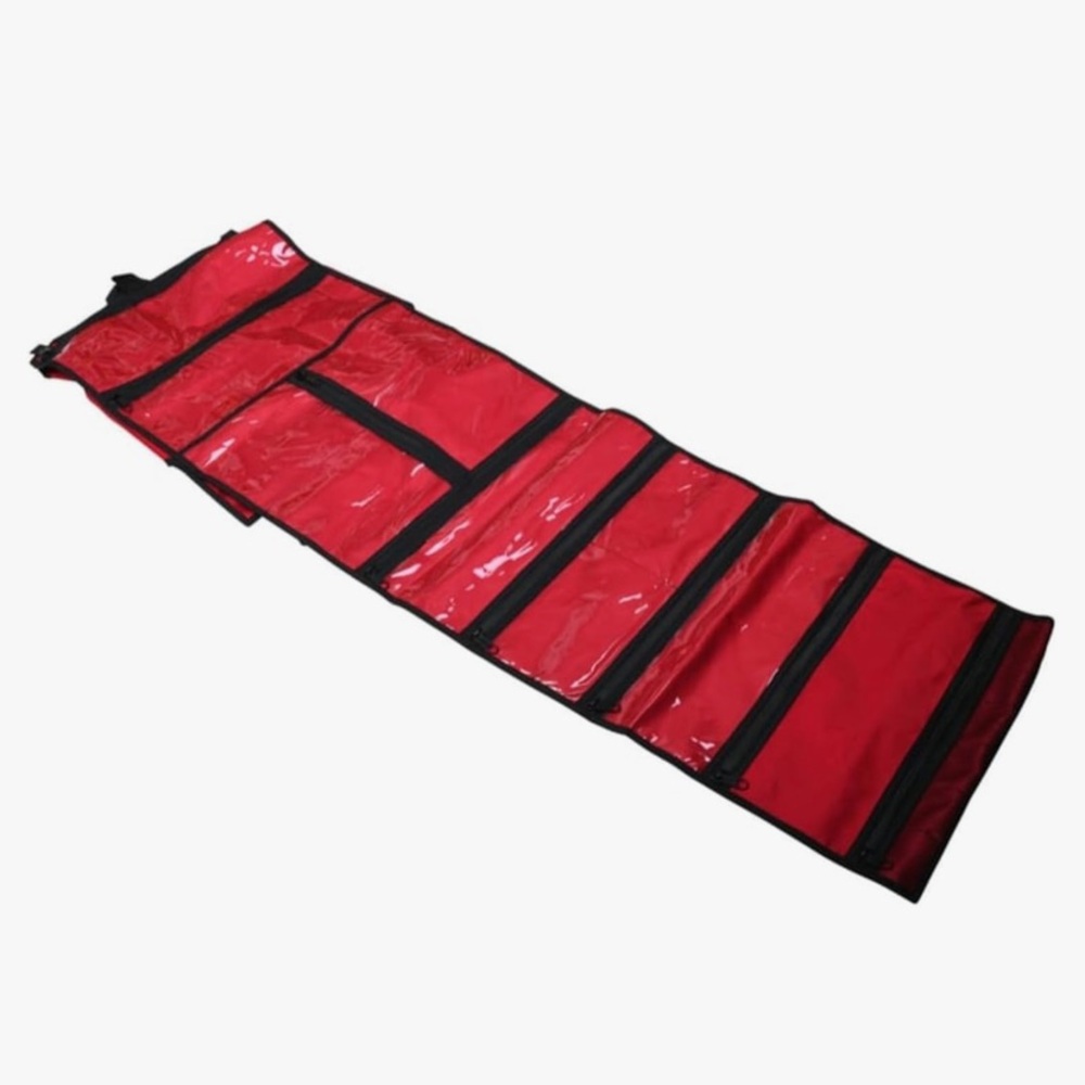 Red Travel Organizer / bug out emergency Bag